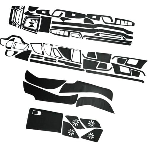 Car Window control panel Film Interior Cover Sticker Kit 3D Carbon Fiber Fit For Hyundai Elantra 2017 2018 2019 2020