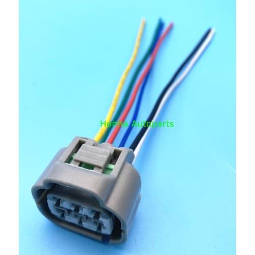 Free Shipping 5/10/20/50/100pcs 6 pin headlamp harness plug waterproof electronic cable connector 7283-7064-40 wire harness