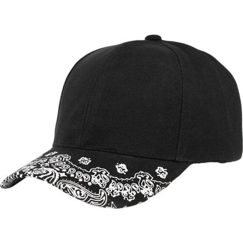 Unisex Hiphop Paisley Print Flat Curved Brim Adjustable Baseball Cap Snapback Hat