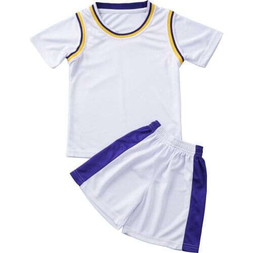 Kids Boys Summer Basketball Sets Sports Suit Short Sleeves Breathable T-shirt and Shorts Sportswear Running Football Tracksuits