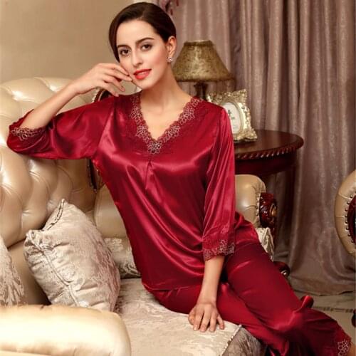 Enkofofo Women's Silk Pajamas