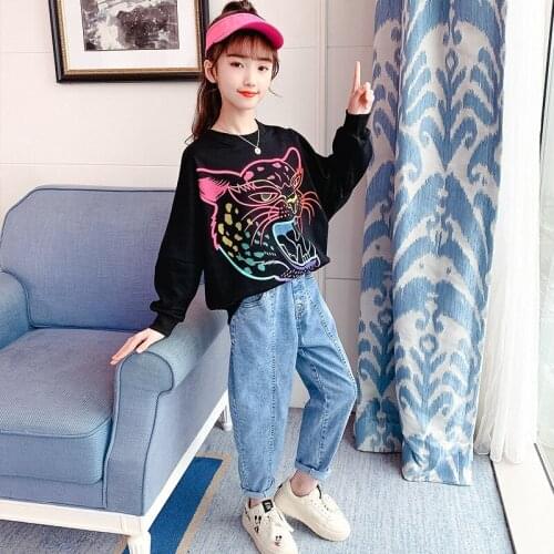 Cartoons Childrens Clothes Set Baby Girls Tops+ Pants 2pcs/Set Kids Spring Summer Costume Toddler Teenage Girl Clothing