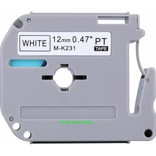 1X MK231 12 mmx 8m Label Tapes for Brother P Touch PT-85 PT-75 PT-BB4 PT-55