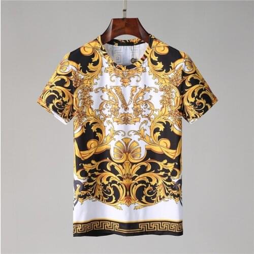 Spring summer 2021 new cross border mens T-shirt Hook Teng printed Medusa short sleeve round neck pullover youth half sleeve