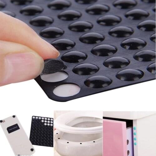 100 Pcs Wall Stickers Self Adhesive Buffer Bumper Toilets Drawer Door Cabinets Anti Collision Shockproof Rubber NonSlip Silicone