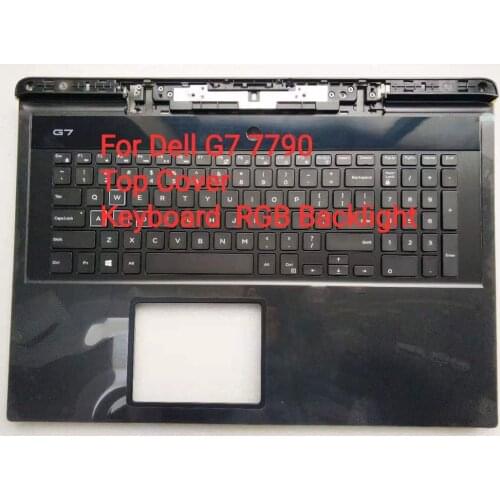 New Original Laptop For DELL G7 7790 US Palmrest Upper Case Keyboard Bezel Cover 06WFHN 00YW0N 0F1W8R 02VWM3