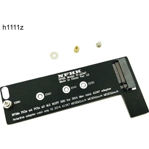 M key NVMe M2 SSD to For Apply Mac Mini 2014 A1347 MEGEN2 MEGEM2 MEGEQ2 Adapter Raiser PCI express NGFF 760P 600P Riser Card NEW