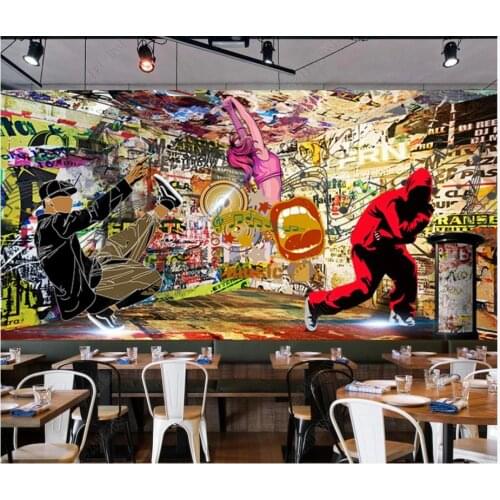 Custom photo wallpaper for walls 3 d murals Beautiful Retro nostalgic dynamic gym yoga hall background wall mural decoration