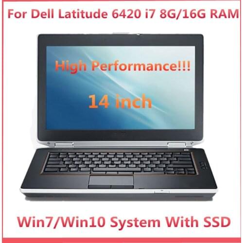 2021 Hot Full Rugged Toughbook For Dell E6420 Laptop i5 i7 8G/16G RAM SSD HDMI WIFI windows7/10 14" Screen Diagnosis Computer