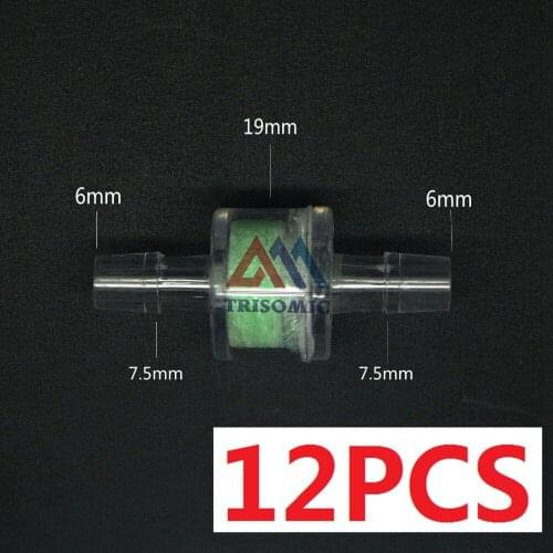 12 pieces 6mm Clear Filter Straight Connector for Fish/Pond/Car water/Air/Syphon Material GPPS