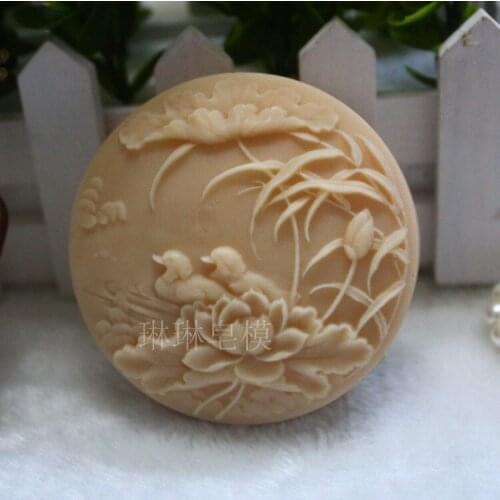 Handmade soap silica gel mould candle soap mould silicone mold for DIY Mandarin duck