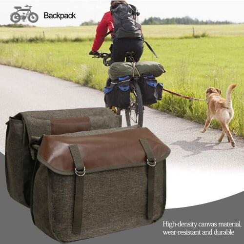 MTB Bicycle Carrier Bag Rear Rack Bike Trunk Bag Luggage Pannier Back Seat Double Side Cycling Bycicle Bag For Travel Working