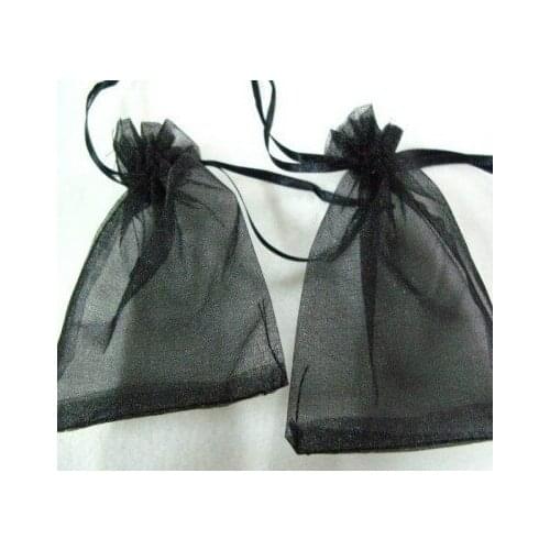 Organza Bags17*23cm ,500pcs/lot Black Large Jewelry Packing Bags Pretty Pouches Wedding/Candy Gift Bags Free Shipping