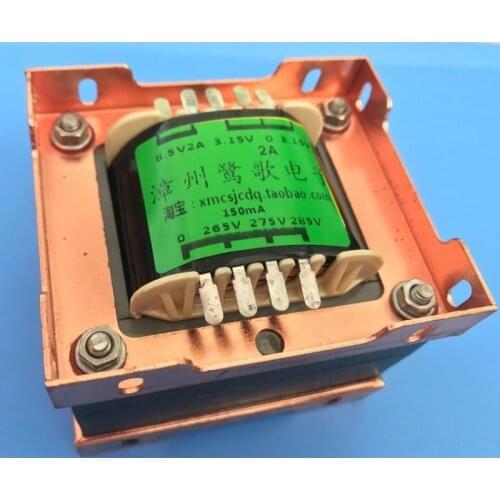 65W power transformer, input voltage: 220V/235V, output 0-265V-275V-285V 150mA, 8.5V 2A, 3.15V-0-3.15V 2A