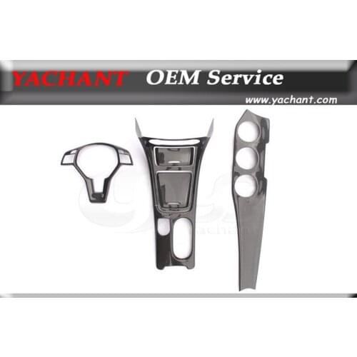 Dry Carbon Fiber Interior Trim Fit For 2014-2015 MB A CLA GLK Class W176 W117 X156 LHD Interiror Trim Kit