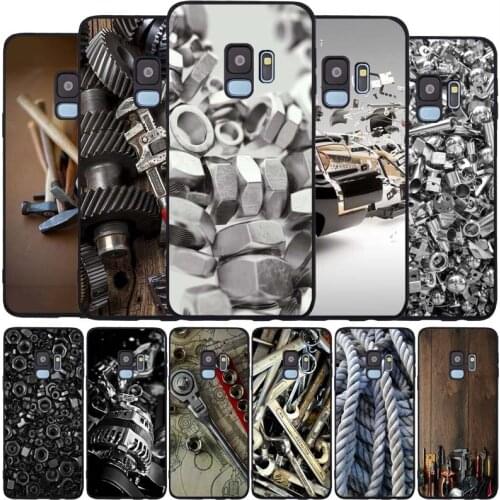 Spare parts black Soft phone Case For Samsung S20 S10 S9 S8 S7 edge Plus Lite Note 8 9 10 A6 A7 A8 A9 2018 Cover