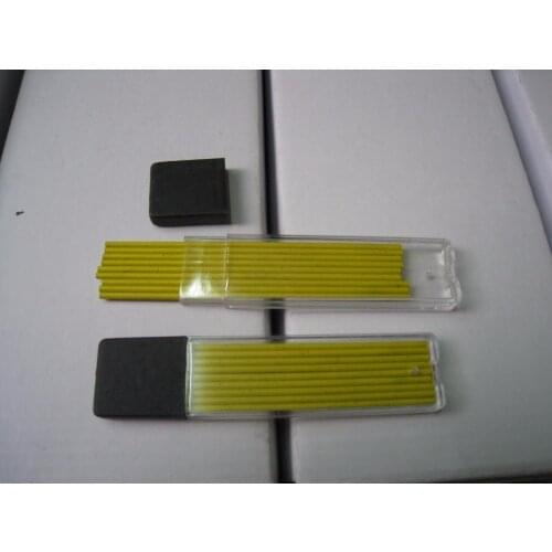 Yellow leads refill 3 packs 27pcs 2mm mechanical mines automatic propelling lead hold refill white