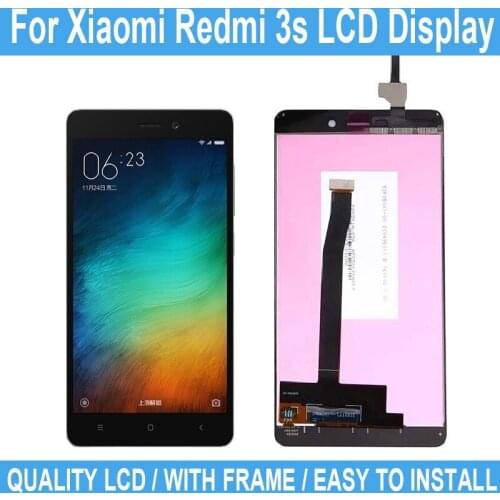 5.0" New LCD Display For Xiaomi Redmi 3s Display Touch Screen For Redmi 3 Pro Digitizer Assembly Repair Parts With Frame +Tool