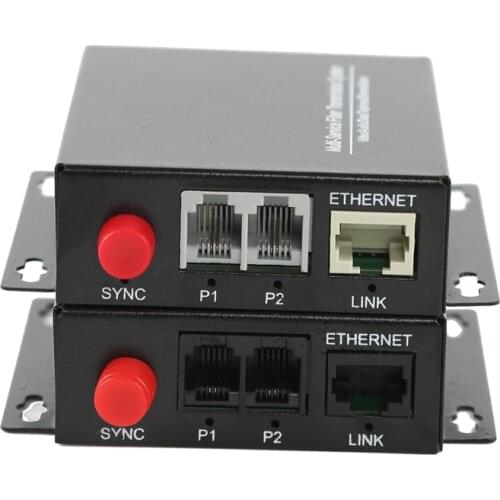 2 Channel PCM Voice Telephone Transmitter Fiber Optic Media Converter Singlemode FC/UPC 20KM with Ethernet function