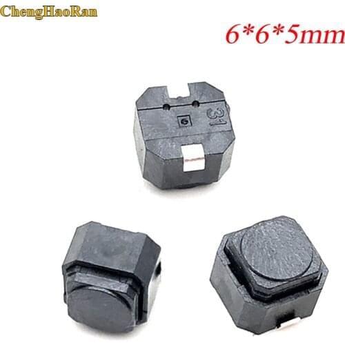 5PCS/lot ALPS no sound 6*6*5 Silent Mute Push Button Switch silicone keypad tact switch silicon Switches 6*6*5mm
