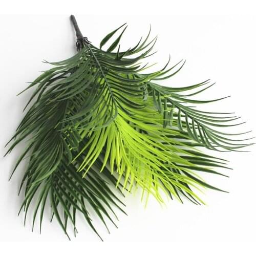 50CM Artificial Fern Leaves Aartificial Potted Plant Large Leaf Boston Fern Bush Evergreen Palm Bush Plant