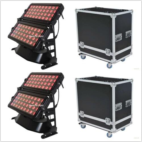 6pcs+Flycase) outdoor wash city color light wall+washer+light+led 72*15w rgbwa 5in1 led light
