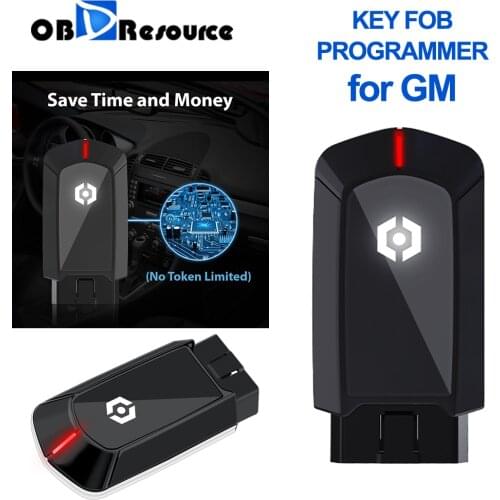 Car Remote Programmer for GM Buick Cadillac OBD2 Connector Dealer Locksmiths Key Fobs Replacement Duplicator Self-Cloning Tool