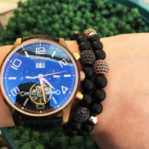 Natural stone cz ball bracelet handmade bracelets for women pulseras men bileklik mens beads accesorios hombre bracciali uomo