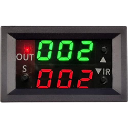 DC 12V Timing Delay Timer Relay Module Digital LED Red Blue Dual Display Cycle Time Digital Relay Timing Delay Control Switch