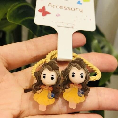 2Pcs/Set Little Girls Hair Accessories Children Rubber Bands Scrunchies Elastic Hair Bands Girls Headband Decorations Ties