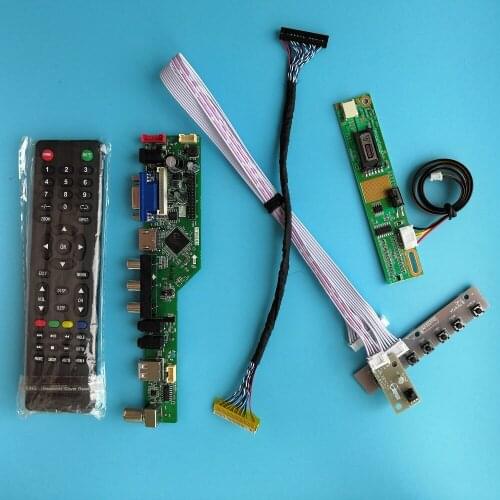 For B121EW01 V5 Resolution Module TV 20pin Controller Board Mother Board AV VGA Digital Signal 1 lamps 12.1" 1280X800