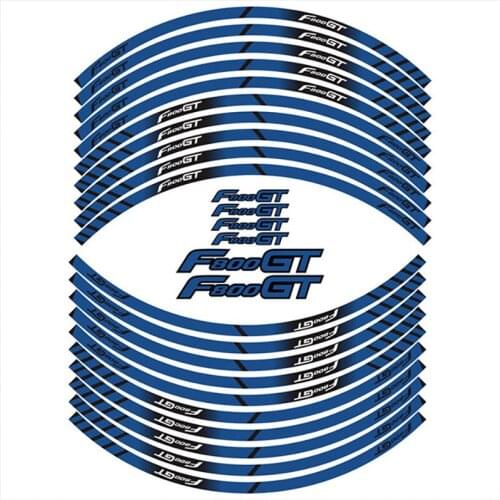 For BMW F800GT f800gt With Logo Motorcycle Inner Wheel Stickers Rim Reflective Decoration Decals Moto Car Sticker Accessories
