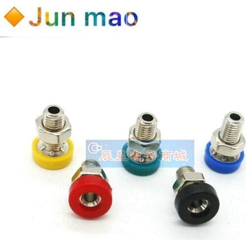 5PCS Pure copper 2mm banana socket Mini Φ 2 panel socket terminal K2 teaching instrument test hole terminal