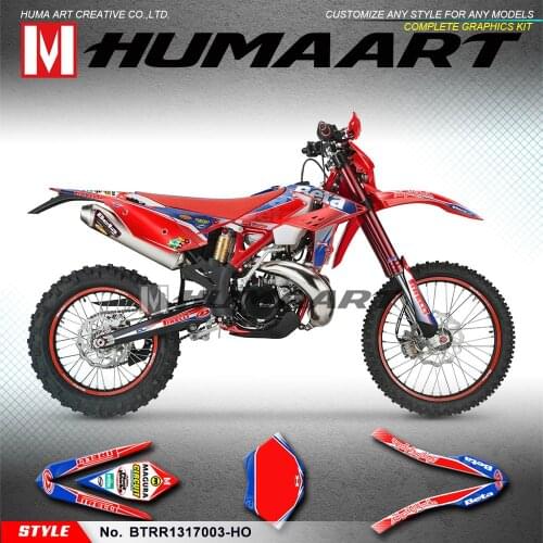 HUMAART Off-road Sticker Full Graphics Kit Vehicle Wrap for Beta 250RR 300RR 350RR 390RR 430RR 480RR 2013 2014 2015 2016 2017