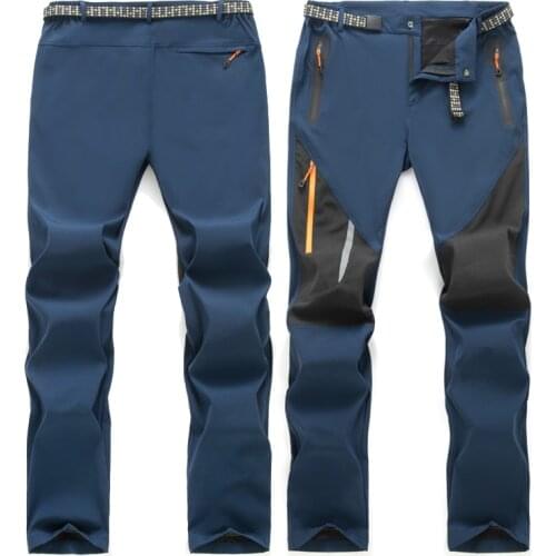 Summer Thin Light Rain Proof Quick Dry Uv-Proof Outdoor Travel Trousers Men Camping Hiking Pants Trekking High Stretch