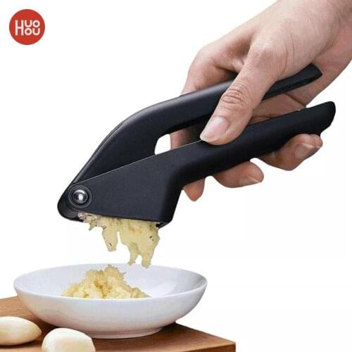 Huohou Multi-function Garlic Presser Garlic Grinding Slicer Chopper Stainless Steel Garlic Presses Cooking Gadgets Tools