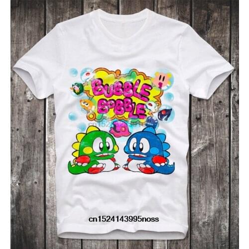 Fashion Men T Shirt Commodore C64 Amiga Game Gamer Gaming Bubble Bobble Cult Vintage Retro