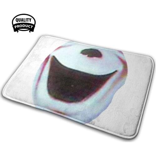 Scary Ghost Face Soft House Family Anti-Slip Mat Rug Carpet Astel Halloween Scary Ghost Face Scary Ghost Mouth Clown Face Clown