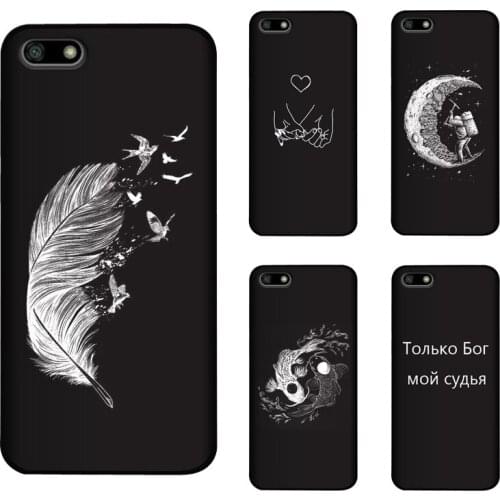 Soft Silicone TPU 5.45inch For Huawei Honor 7S Case Cover Painting Matte Phone Cases For Honor Play 7 Funda