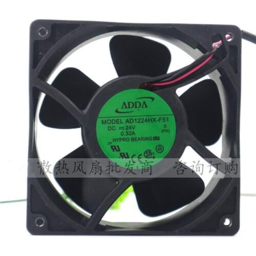 New Association Jubilee ADDA Fan AD1224HX-F52 F51 DC24V 0.32A Cooling Fan