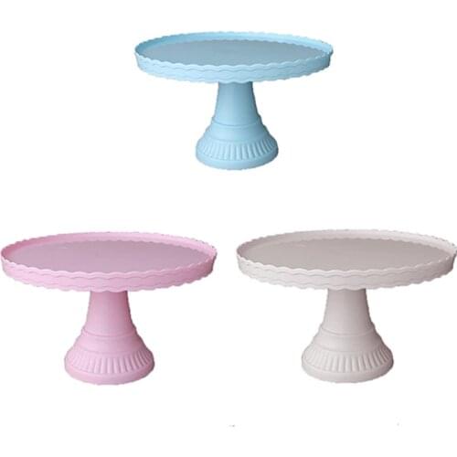 Plastic Cake Stand Display Rack Wedding Decoration Birthday Cake Tray Dessert FudgeHome Party Birthday Dessert Desktop Tray
