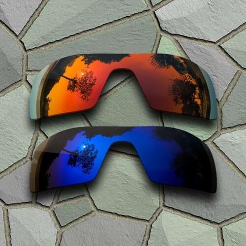 Red Orange&Violet Blue Sunglasses Polarized Replacement Lenses for Oakley Oil Rig