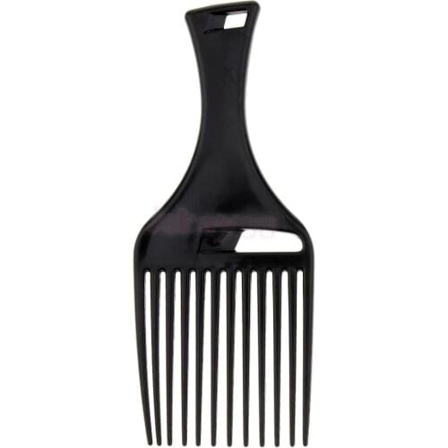 Handheld Afro Hair Pick Lift Comb Wide Long Tooth Curly Hair Comb Mens Oily Hair
