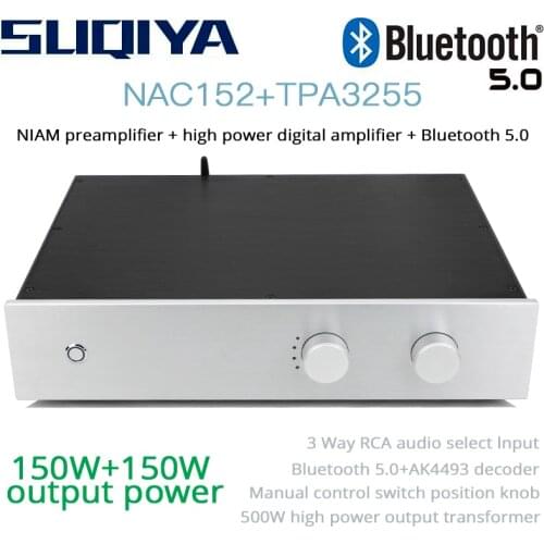 SUQIYA-NAIM NAC152 preamplifier + TPA3255 high power digital amplifier 150W+150W+BA-3 Bluetooth 5.0+AK4493 decoder one machine