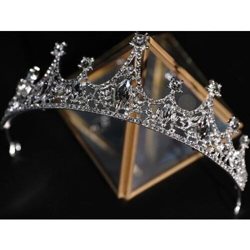 2021 New Design Wedding Tiaras Bridal Headpiece Bride Queen Crowns Wedding Hair Accessories bandeau femme pour cheveux