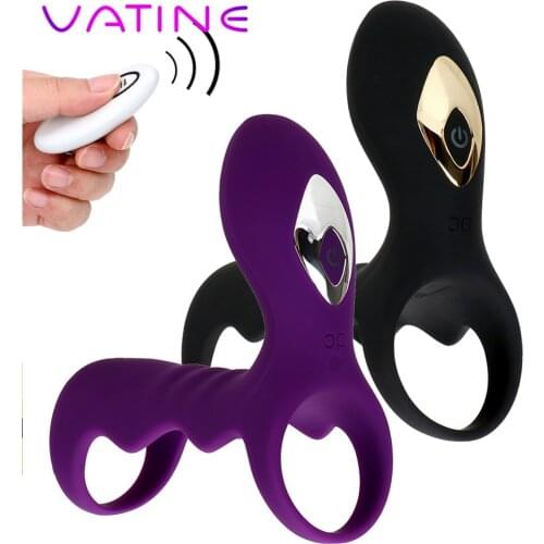 Vibrating Penis Ring Delay Ejaculation Cock Ring G Spot Stimulation Clitoris Massager Anal Male Dildo Vibrator Sex Toys for Men