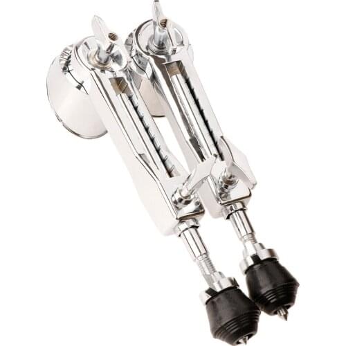 1 Pair Bass Drum Spurs Legs Drum Set Kit Precussion Instrument Parts 30 x 15 x 5cm