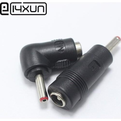 1Pcs/lot DC Connector 3.5*1.35mm Male to 5.5 x 2.1 mm Female DC Plug Power Charger Adapter Straight and Right Angle Connector