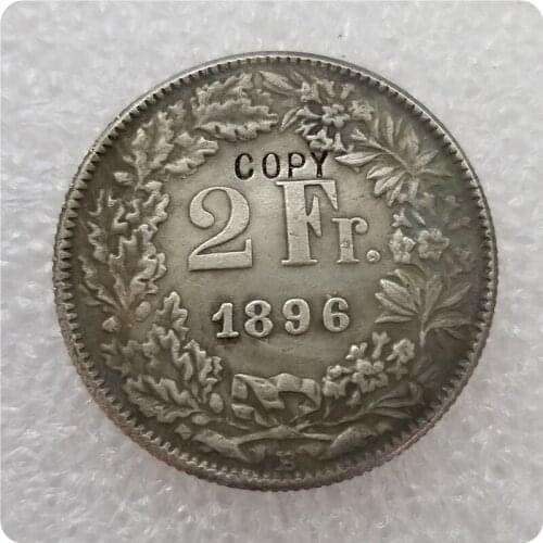 1896 Switzerland 2 Francs COIN COPY commemorative coins-replica coins medal coins collectibles
