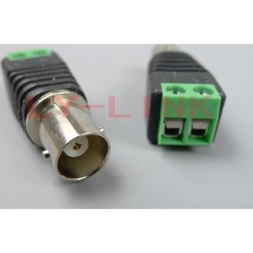 2pcs BNC female plug with screw connector